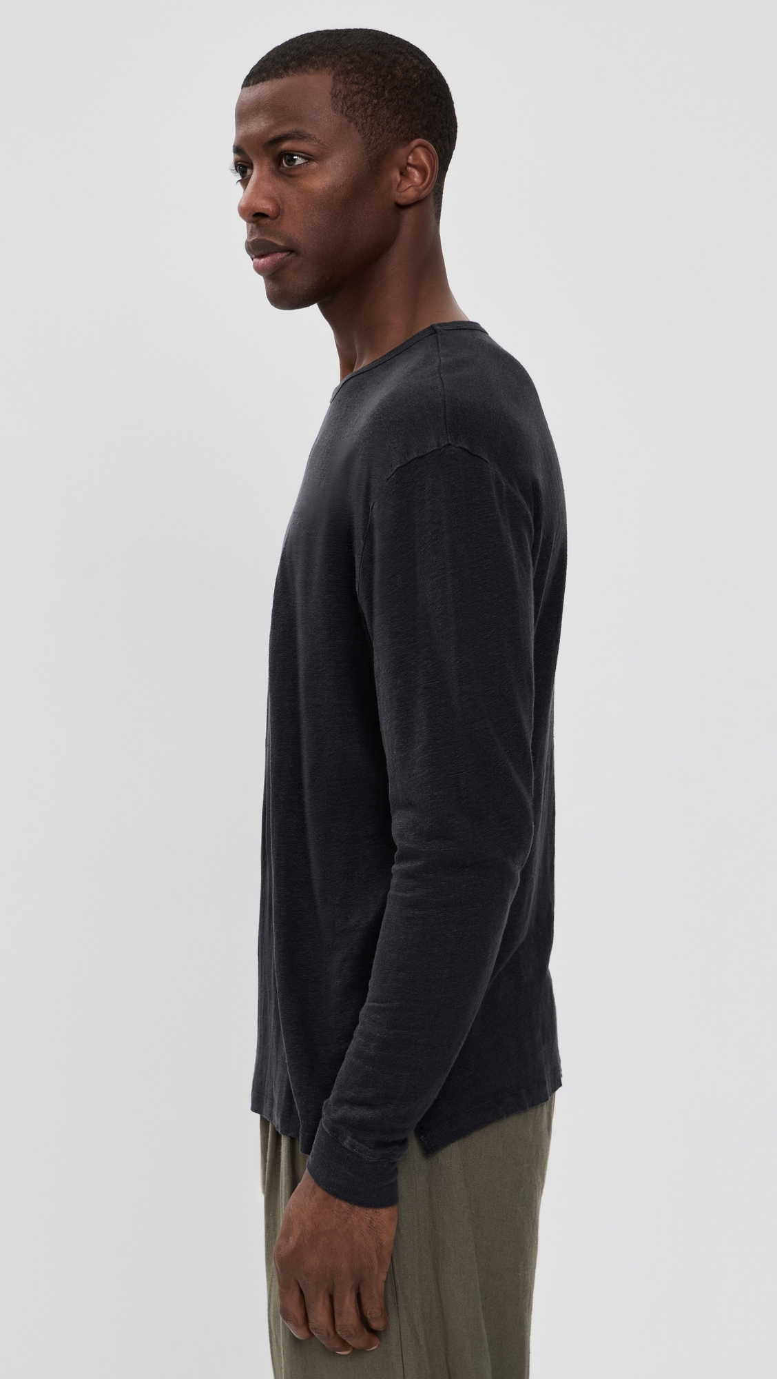 Linen Long Sleeve Sun Tee Night