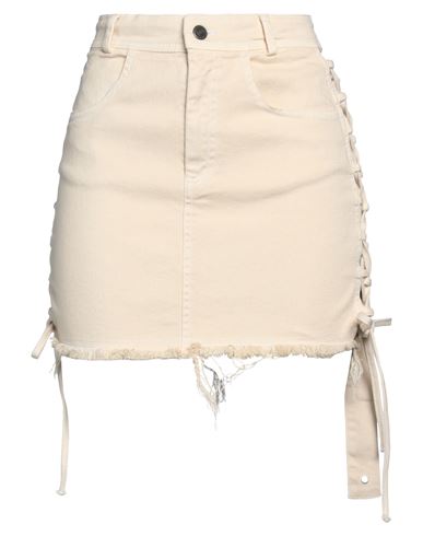 Woman Denim skirt Beige