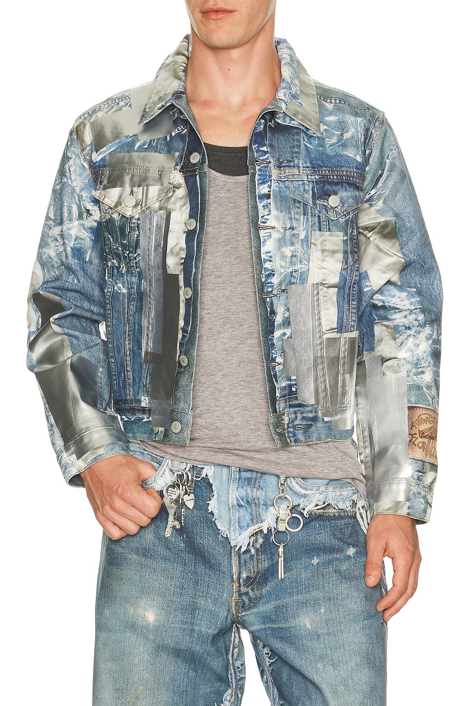 Acne Studios Ovice Tape Jacket in Mid Blue - Blue. 52 also