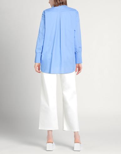 Woman Shirt Light blue Size 10 Polyester, Viscose, Elastane
