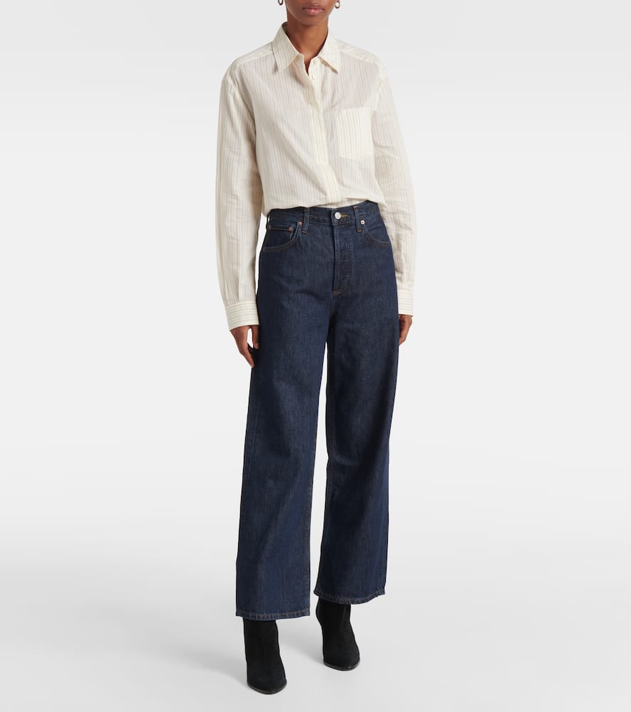 Ren high-rise wide-leg jeans