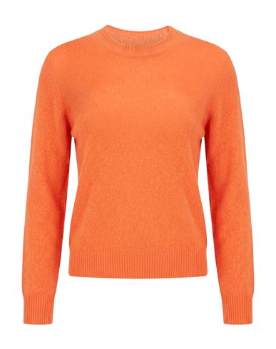 Woman Sweater Orange Size L Cashmere, Silk, Polyester