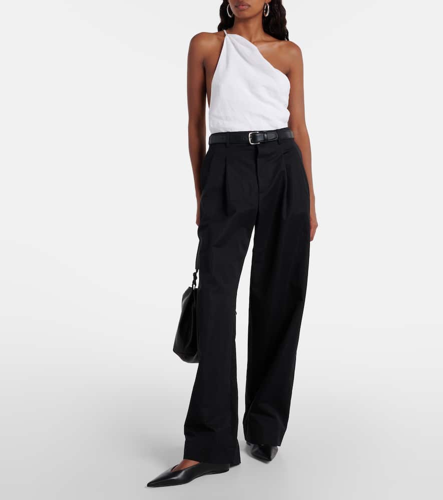 Wardrobe. NYC Cotton-blend drill wide-leg pants