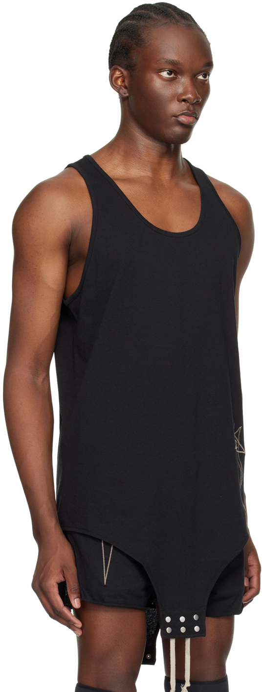 Rick Owens Black Champion Edition Basketball Tank Top