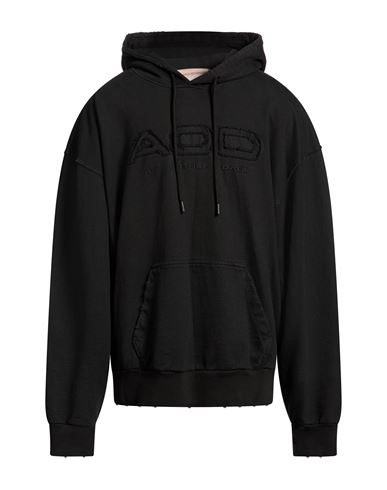 Man Sweatshirt Black Size L Cotton