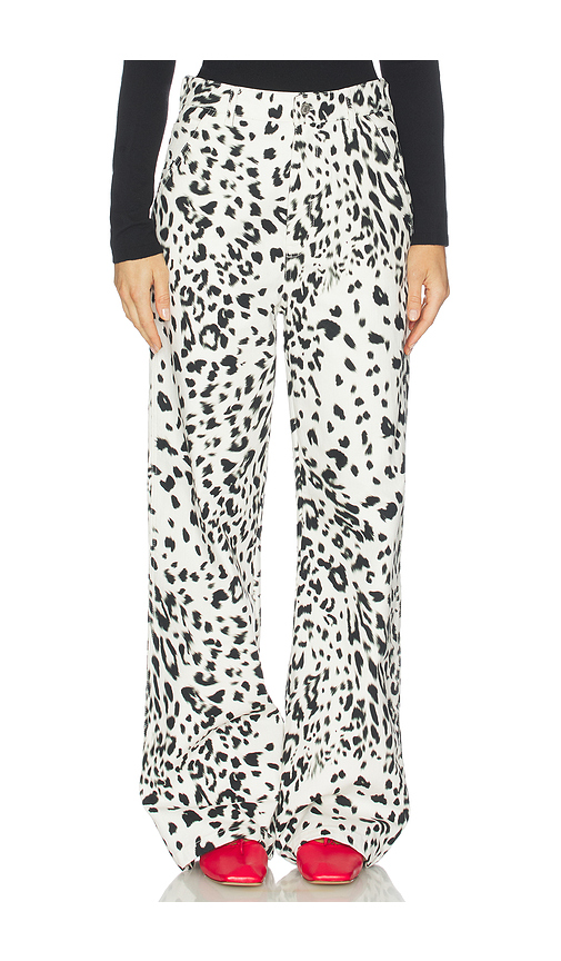 Des Phemmes Cargo Pant in Creme & Noir. 42/M also /XS, 40/S