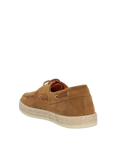 Man Loafers Camel Size 7 Leather