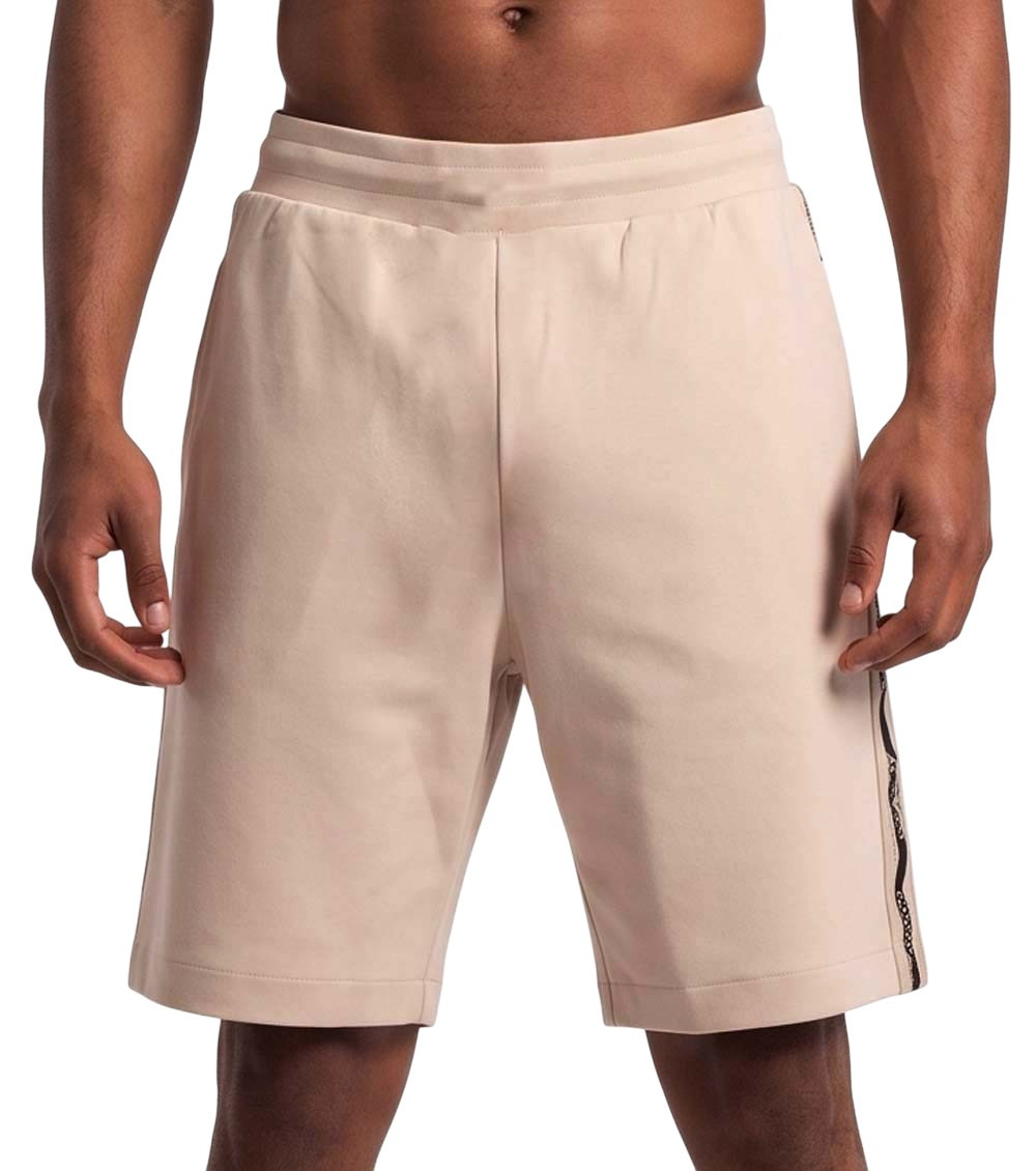Beige Logo Shorts