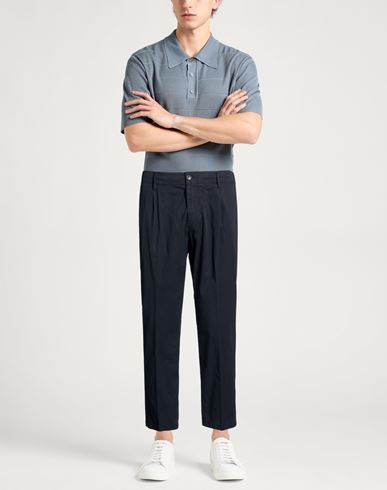 Man Pants Midnight blue Size 36 Cotton, Elastane