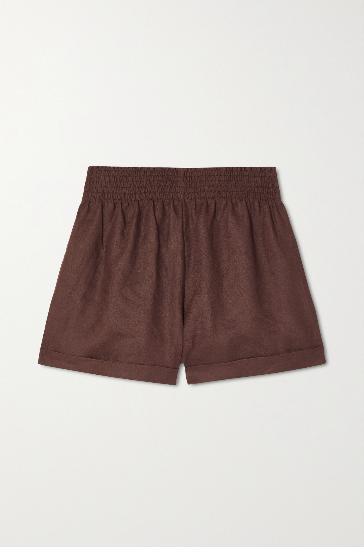 리포메이션 여성 내슈빌 리넨 반바지 - 브라운 - 미디엄