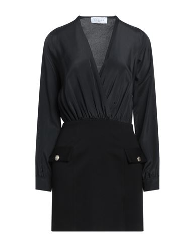 Woman Mini dress Black Size 2 Rayon, Polyamide, Elastane, Polyester