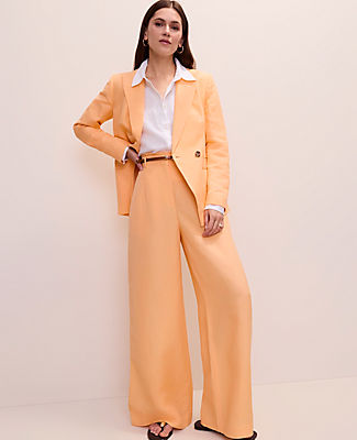 Ann Taylor Paperbag Pant in Linen Blend