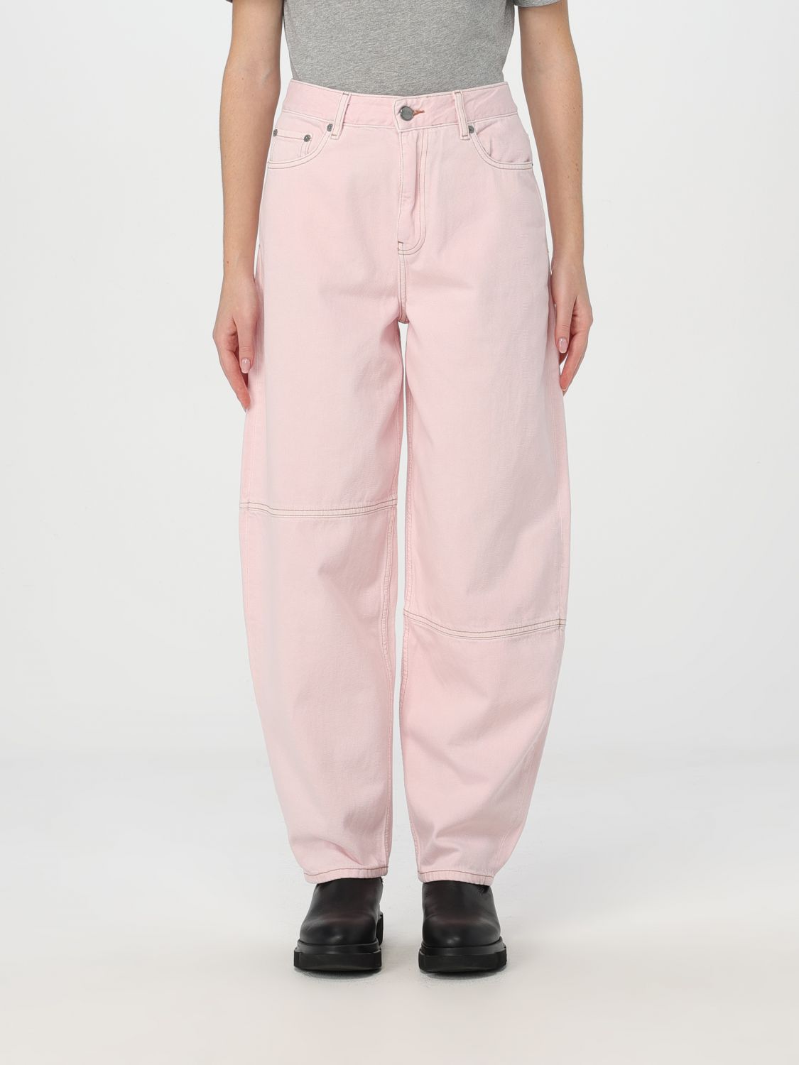 Wide-leg denim trousers - White