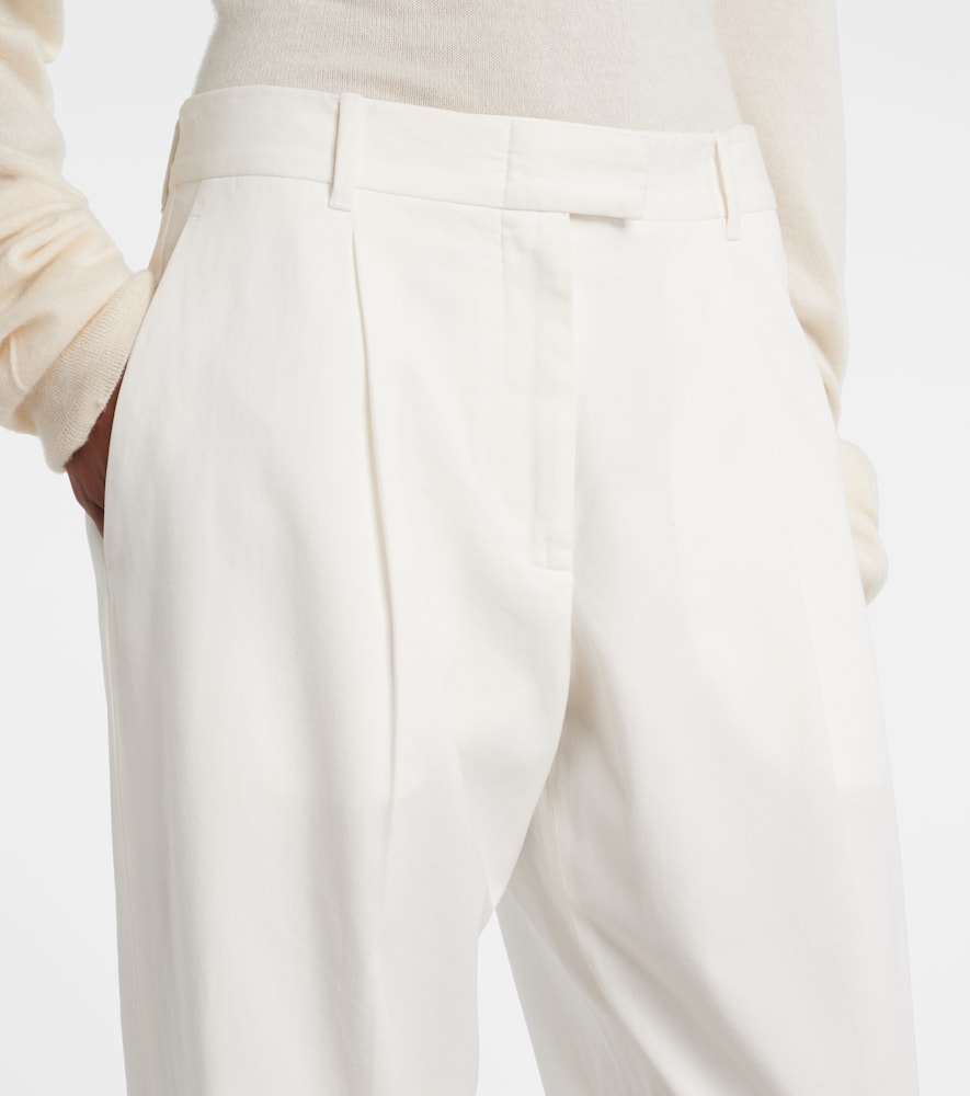 Neriah cotton and cashmere straight pants