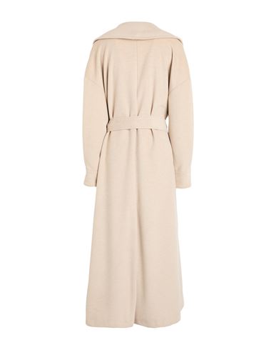 Woman Coat Beige Size 6 Polyester, Viscose
