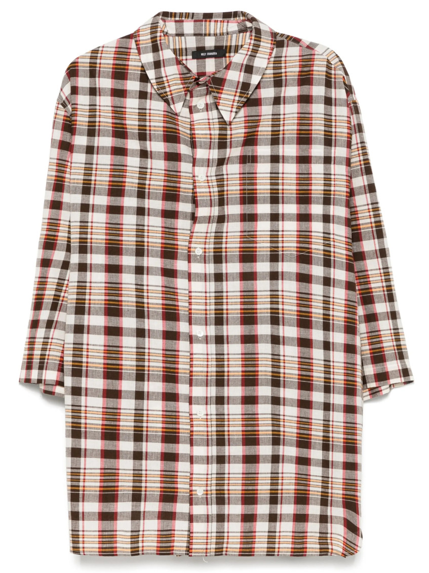 Willy Chavarria Hacienda shirt - Brown