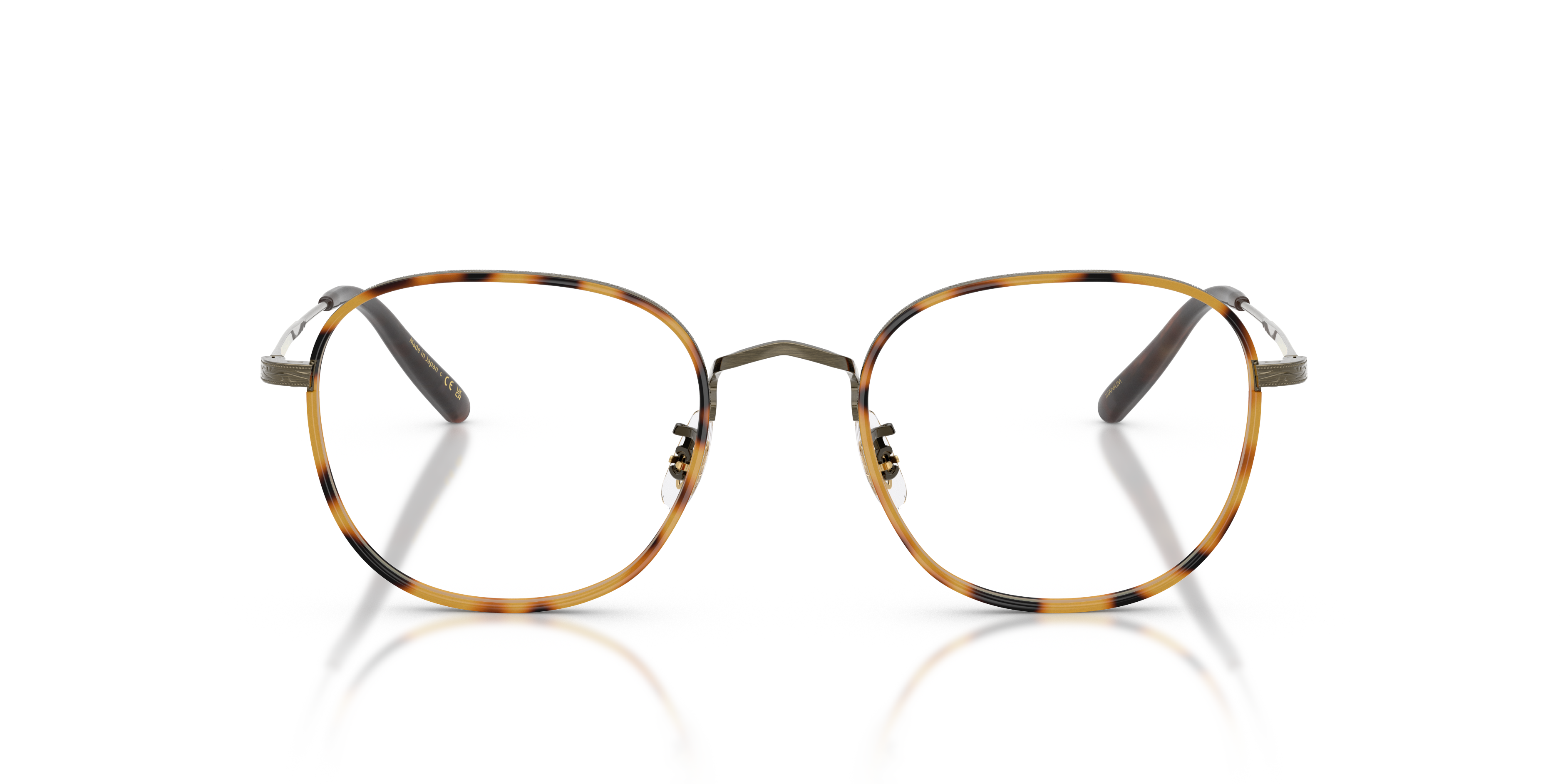 Oliver Peoples Unisex Oliver Peoples OV1375T MEHR 5284 Optical frames Titanium Gold Transparent Pantos Norma
