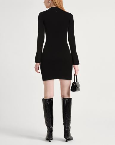 Woman Mini dress Black Size 6 Viscose, Polyester, Polyamide