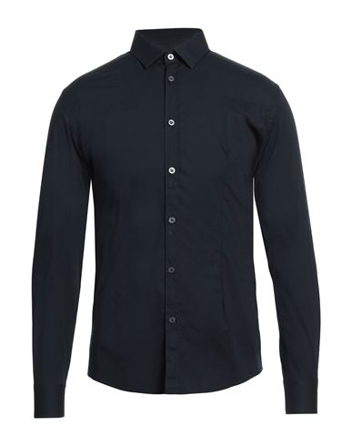 Man Shirt Midnight blue Size 15 ½ Cotton, Elastane