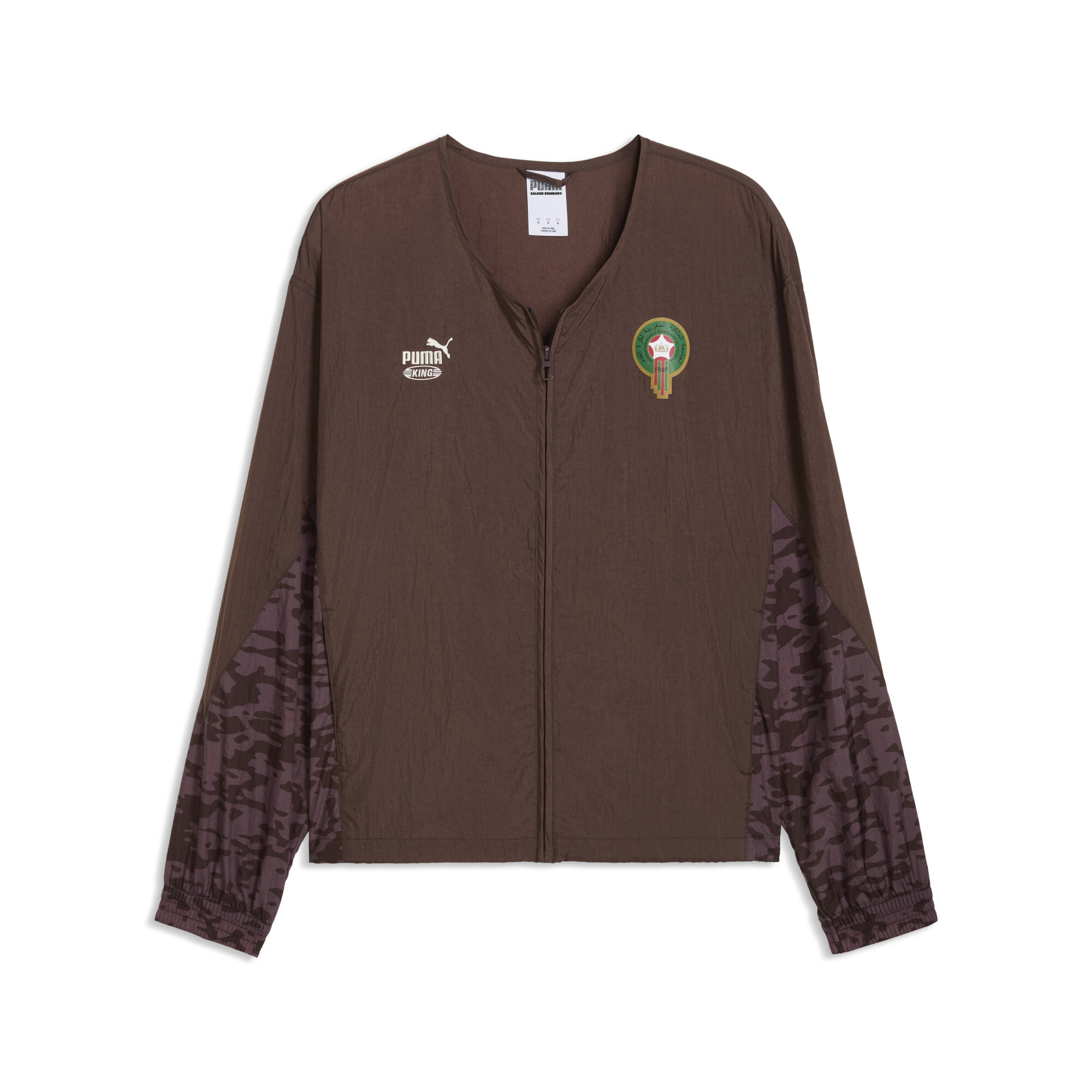 PUMA x MOROCCO x SALEHE BEMBURY Men's KING Track Jacket in Brown