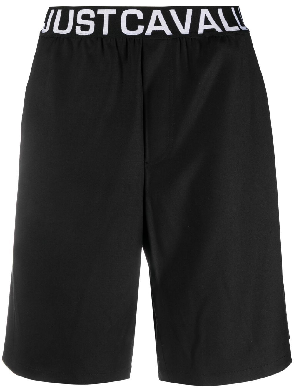 Logo-print shorts - Black
