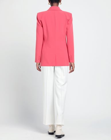 Woman Blazer Coral Size 8 Polyester, Elastane
