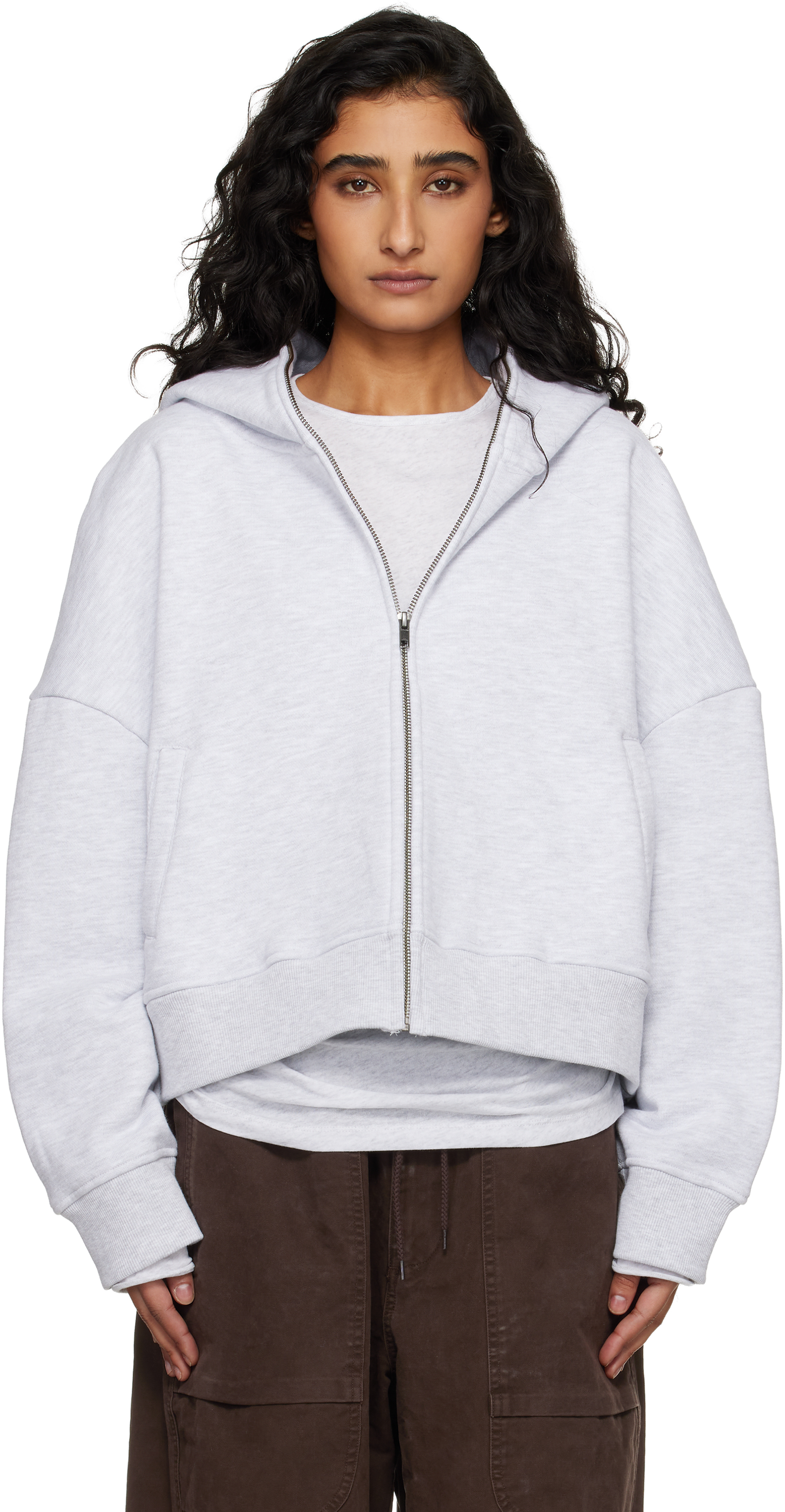 Gray Eternal Zip Hoodie