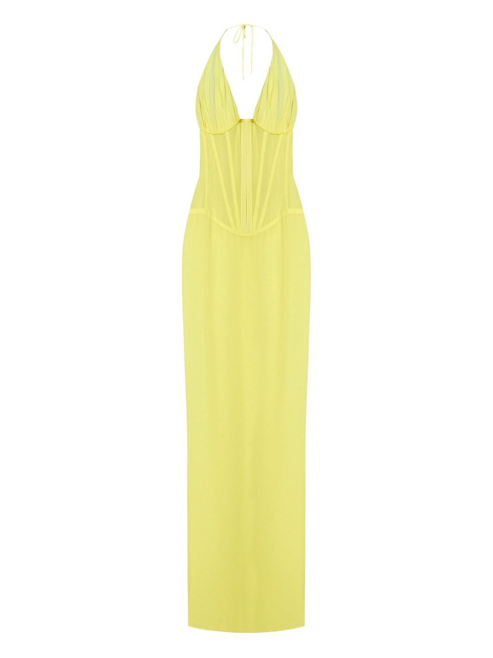 Halterneck maxi dress - Yellow