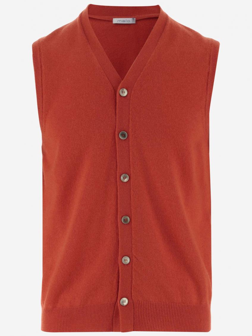Rust Loose Fit Gilet