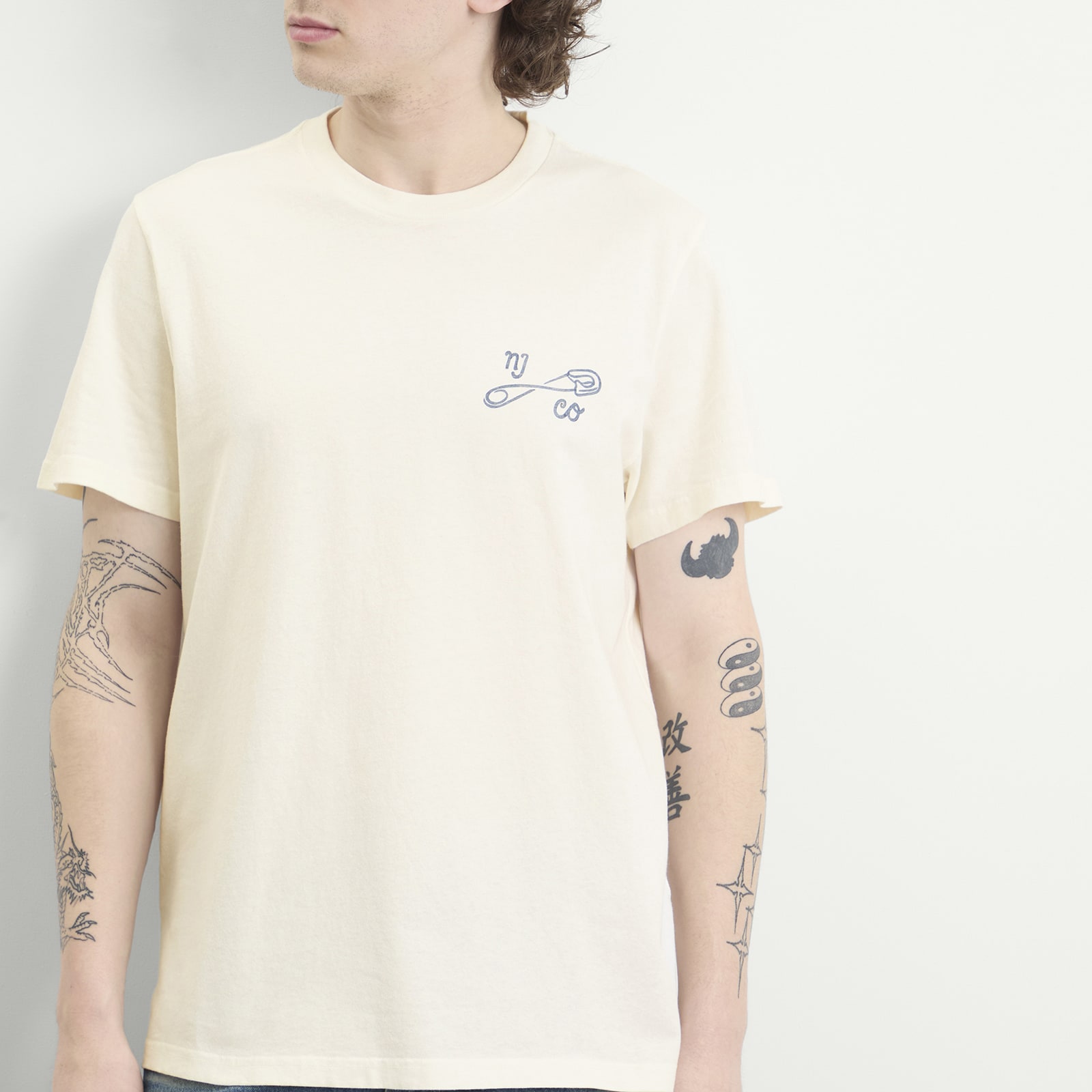 Men's Roy NJCO Pin T-Shirt Chalk White
