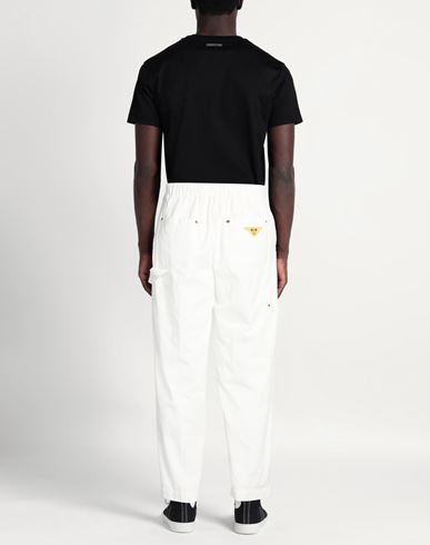 Man Pants White Size M Cotton