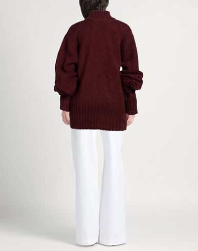 Woman Turtleneck Burgundy Size XS Mohair wool, Polyamide