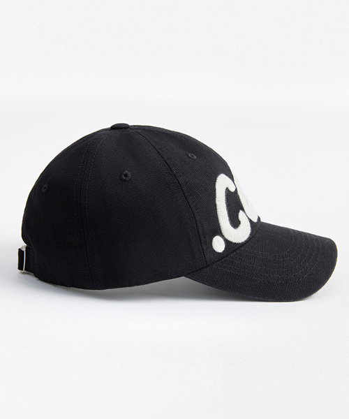 COM Logo Ball Cap Non-Washed Black