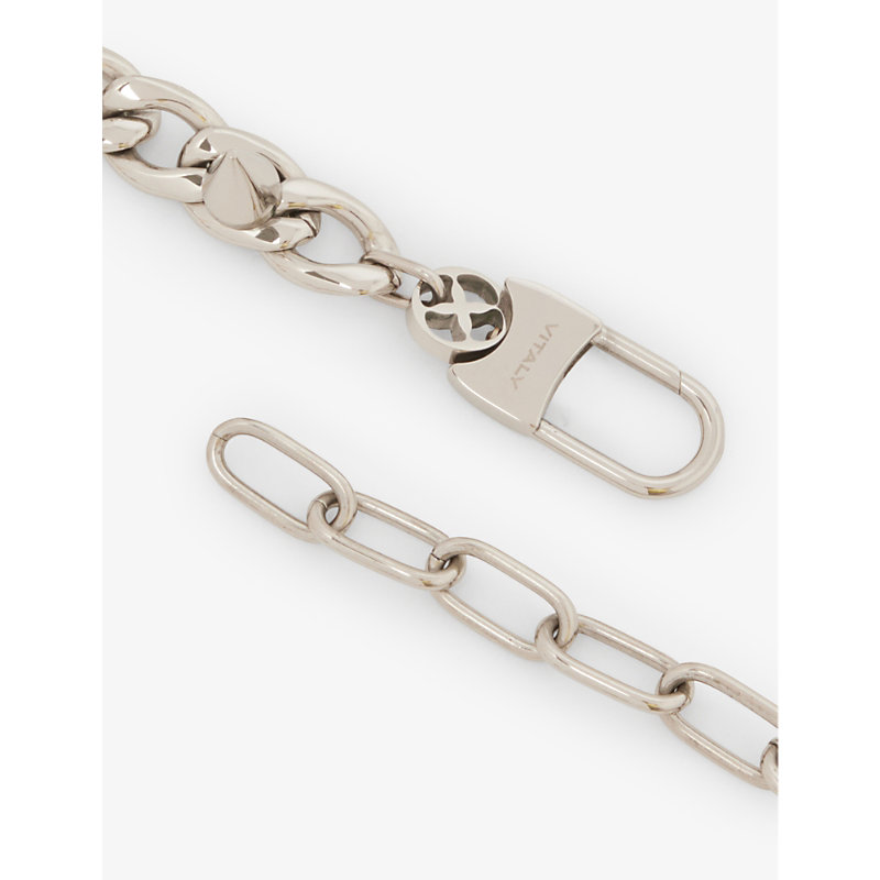 Mens Stainless Steel Frenzy Recycled-stainless Steel Necklace 30CM