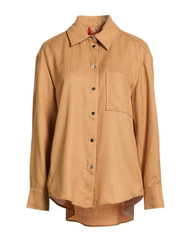 Woman Shirt Marigold Size 10 Triacetate, Wool