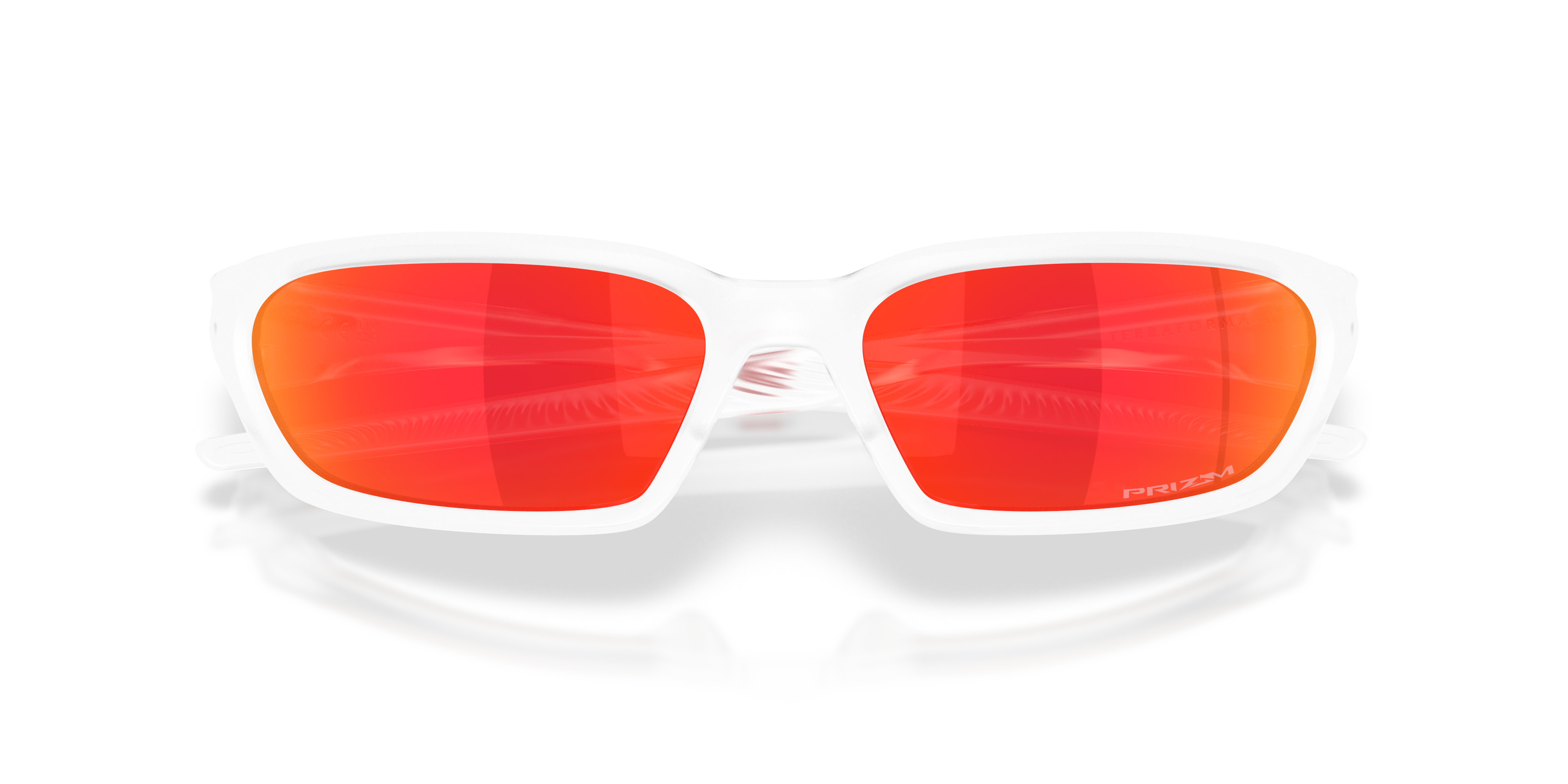 Oakley Unisex Oakley OO9530 TERRAFORMA 953003 Sunglasses O_Matter Transparent Red Squared Norma