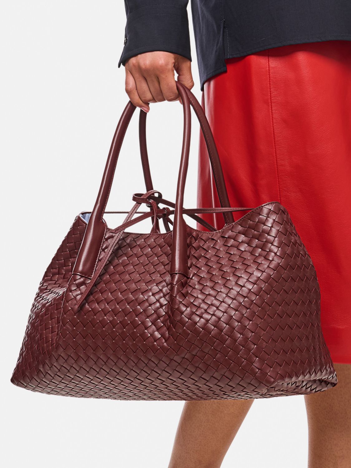 Pinacoteca Reversible Intrecciato Leather Tote
