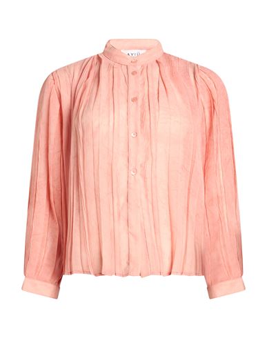 Aviù Woman Shirt Salmon pink Size 6 Polyester