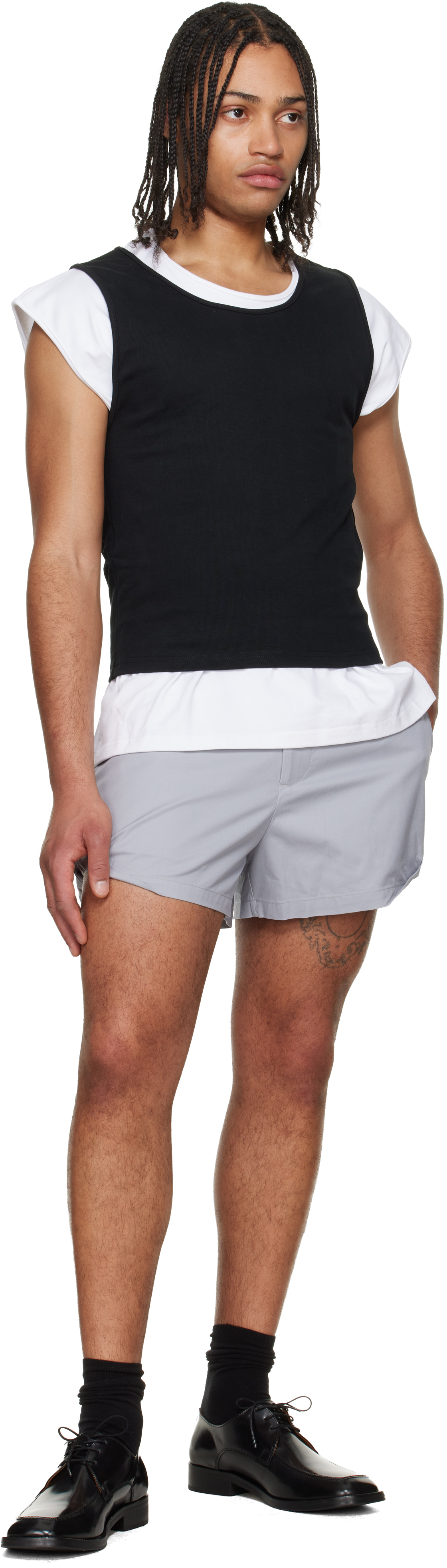 Black & White Tank-Layer T-shirt