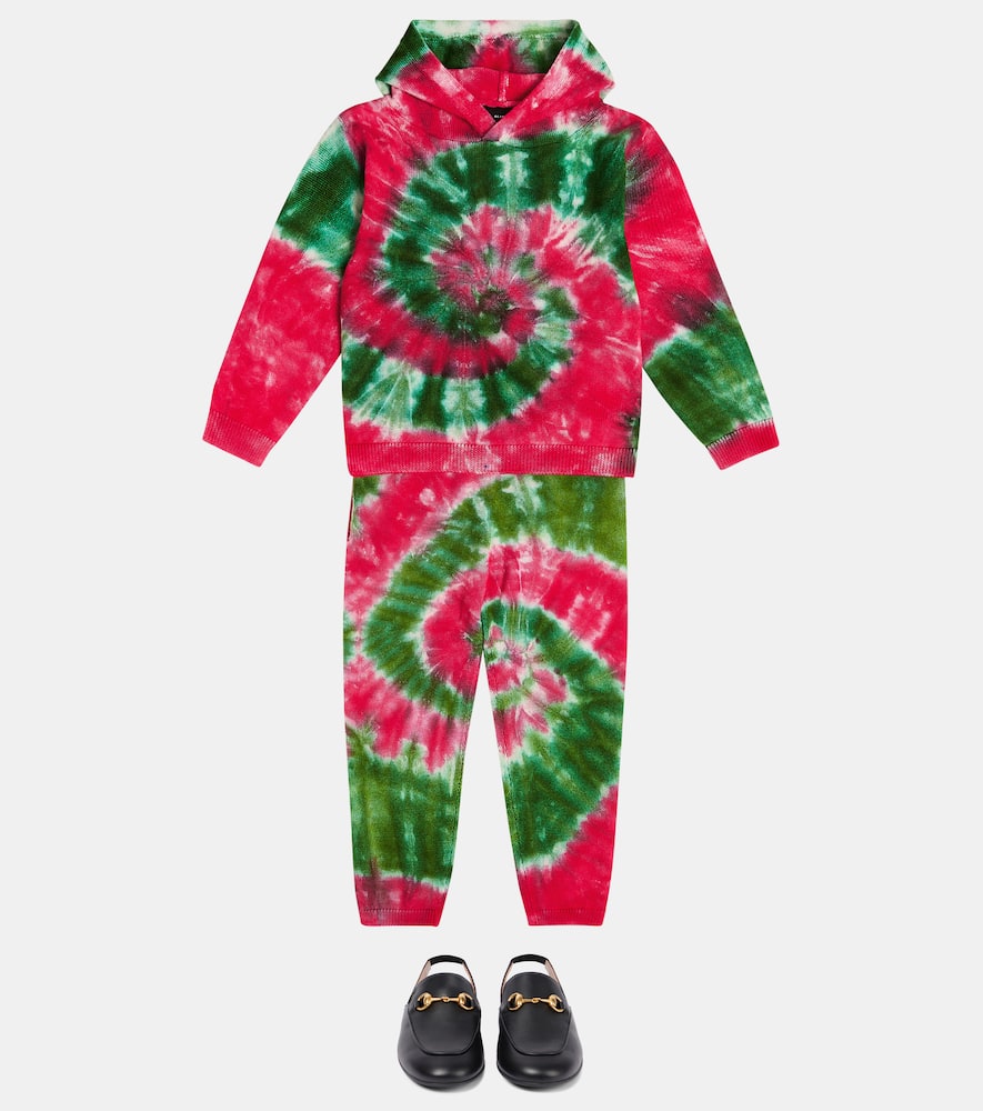 Alanui Kids California Dreamin' tie-dye virgin wool pants