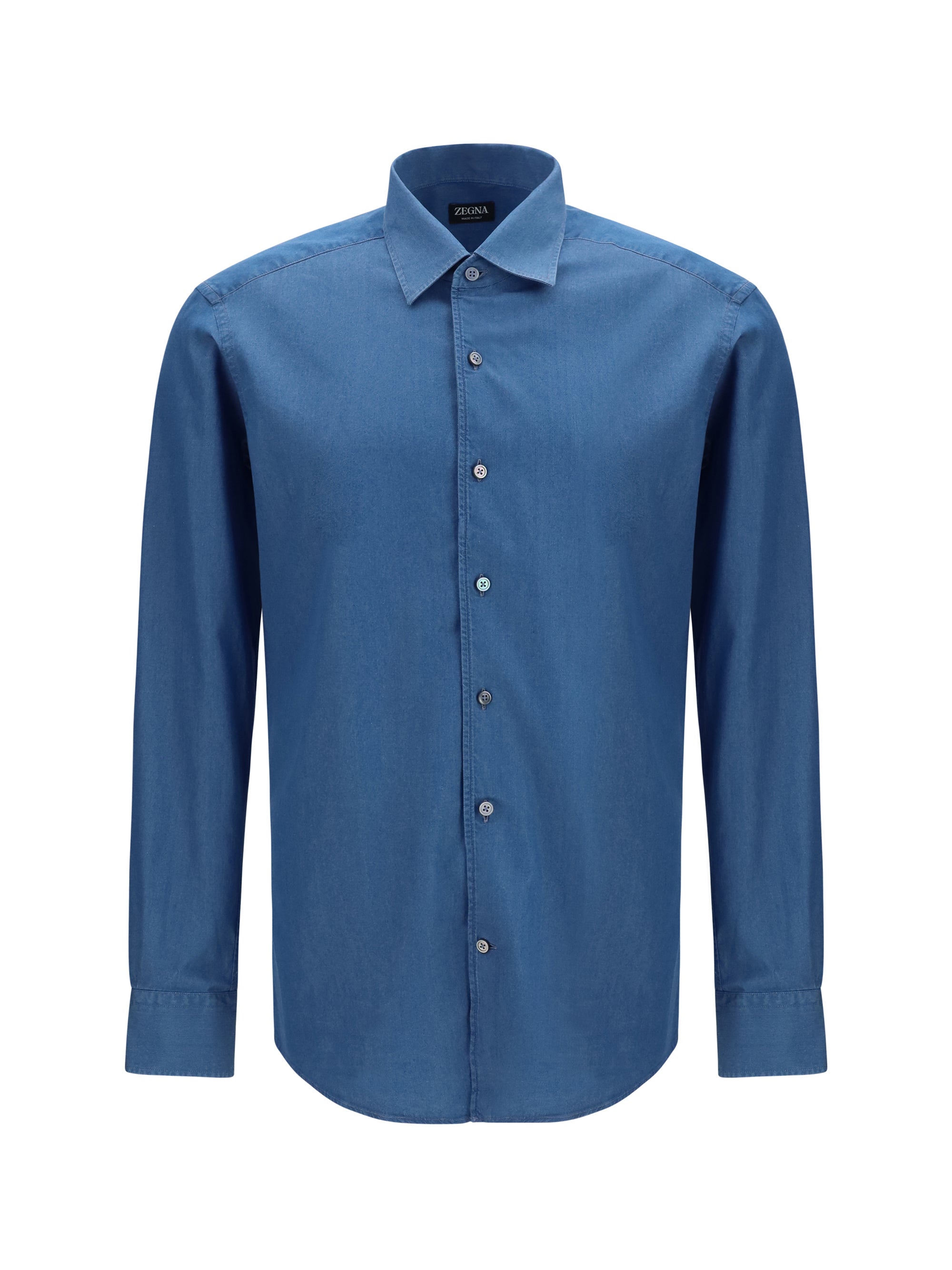 Cotton Shirt — Blue