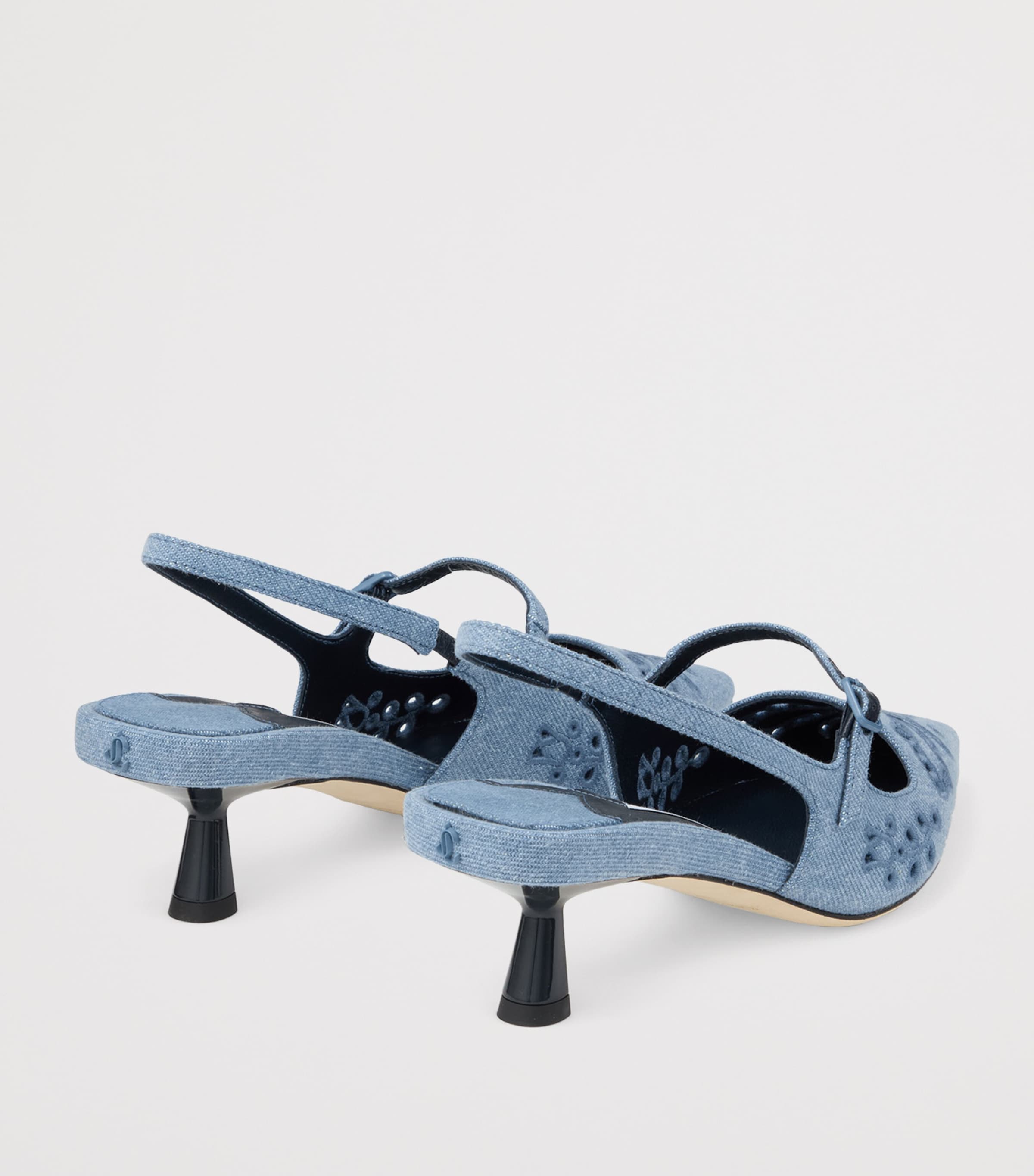 Jimmy Choo Didi 45 Denim Slingback Pumps