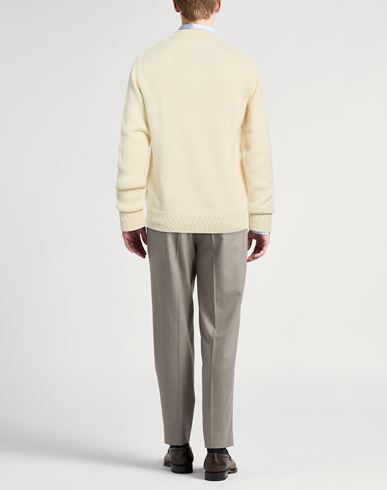 Lab Man Cardigan Cream Size M Merino Wool