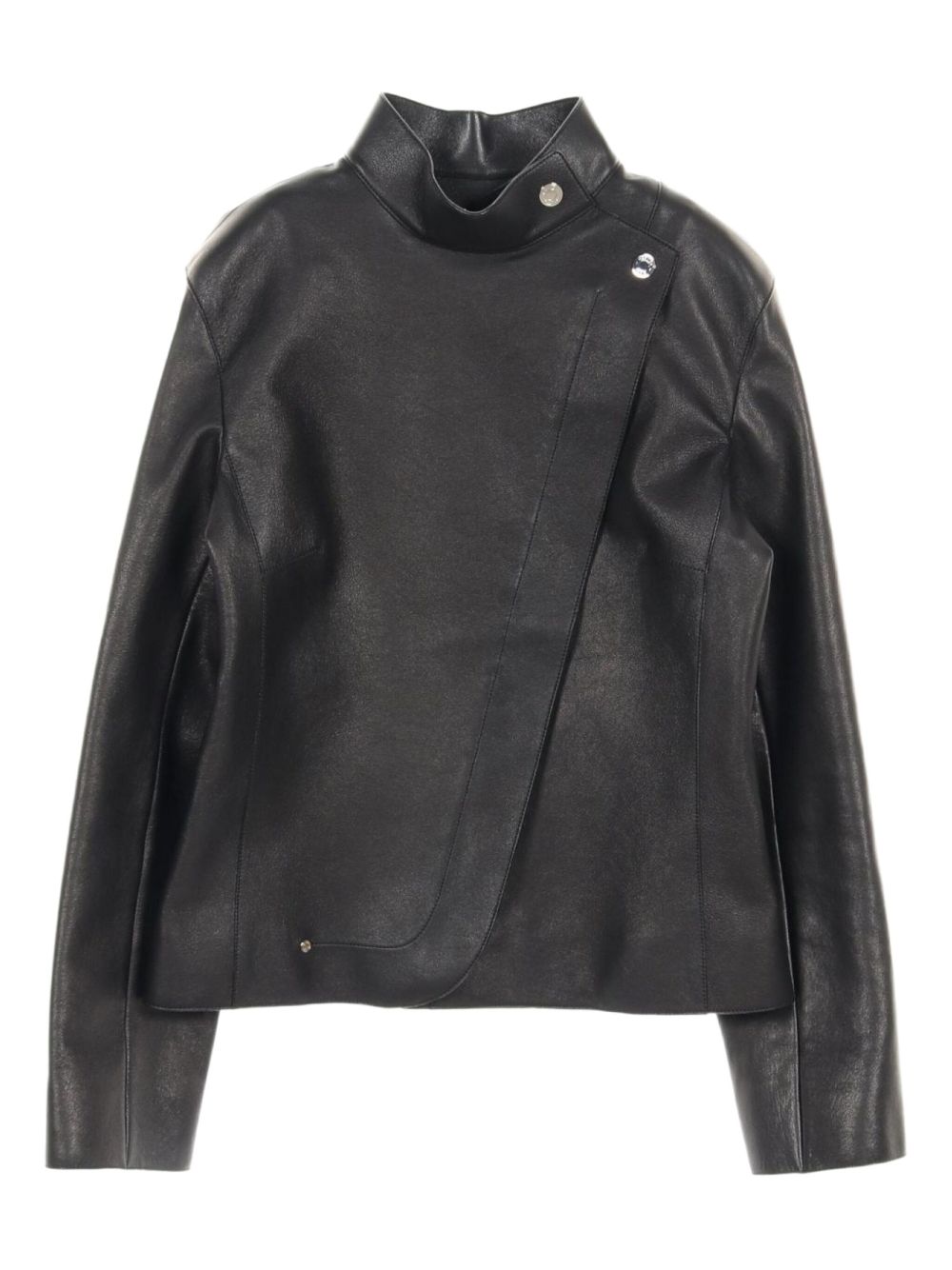 2010s leather jacket - Black