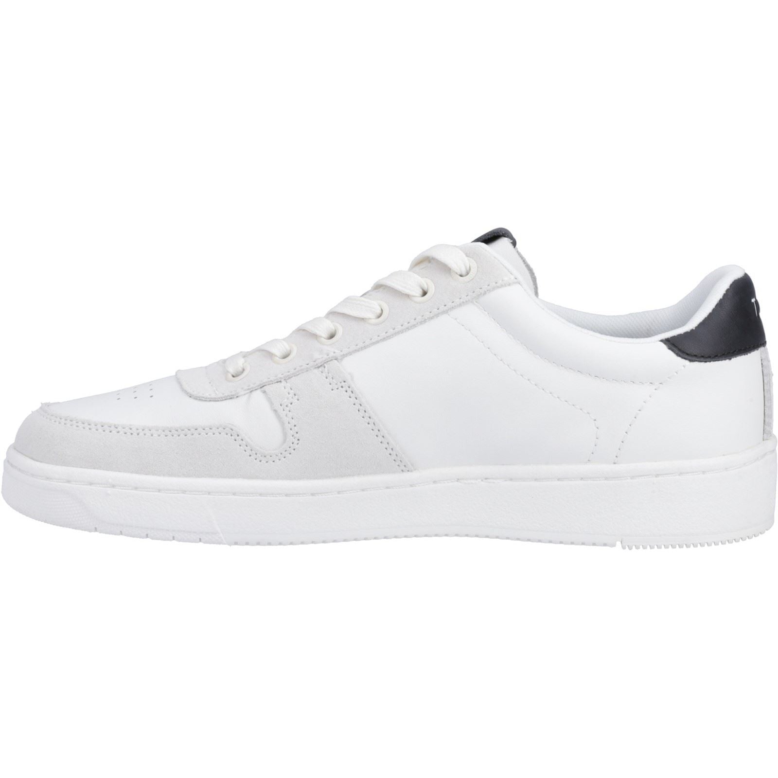 Toms Trvl Lite Court Leather Men's White/Black Trainer