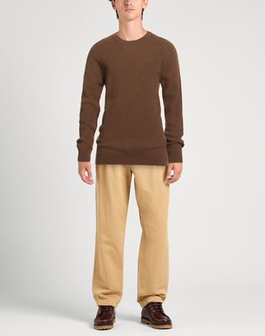 Man Sweater Camel Size L Wool, Acrylic
