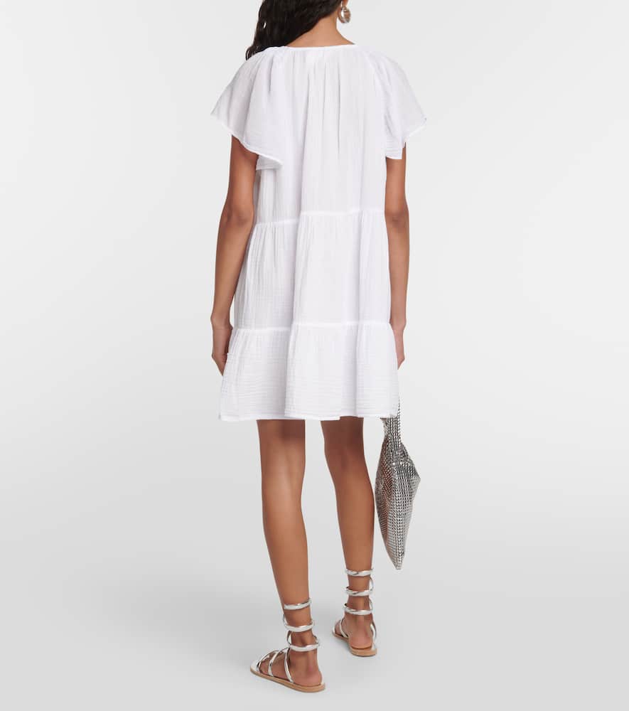 Eleanor cotton tiered minidress