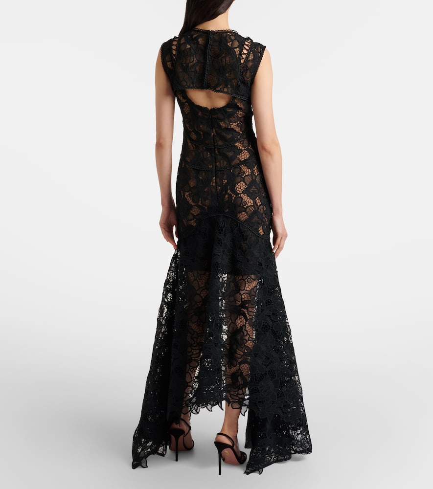 Janica silk lace gown