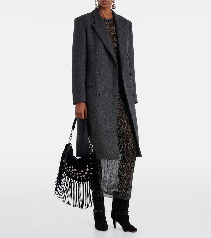 Fanelie knitted lamé maxi dress