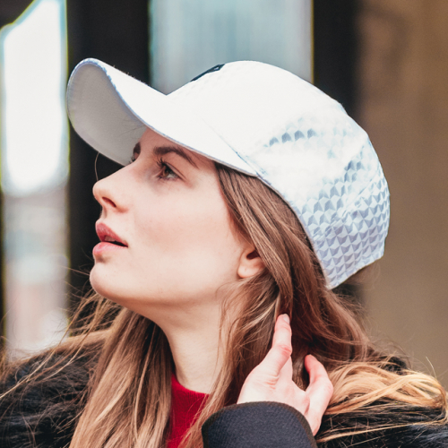 3D White Ball Cap